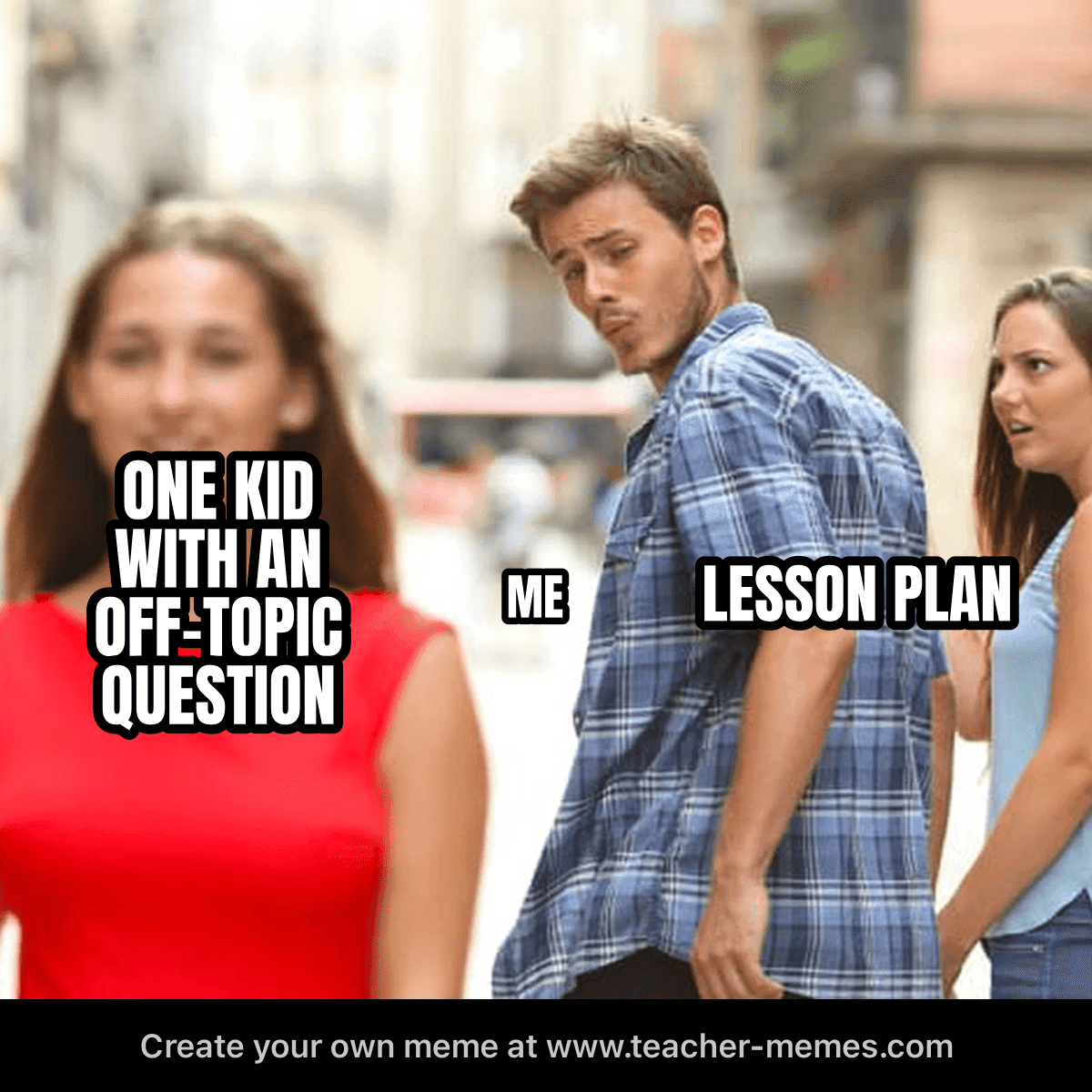 ONE KID WITH AN OFF-TOPIC QUESTION / ME / LESSON PLAN