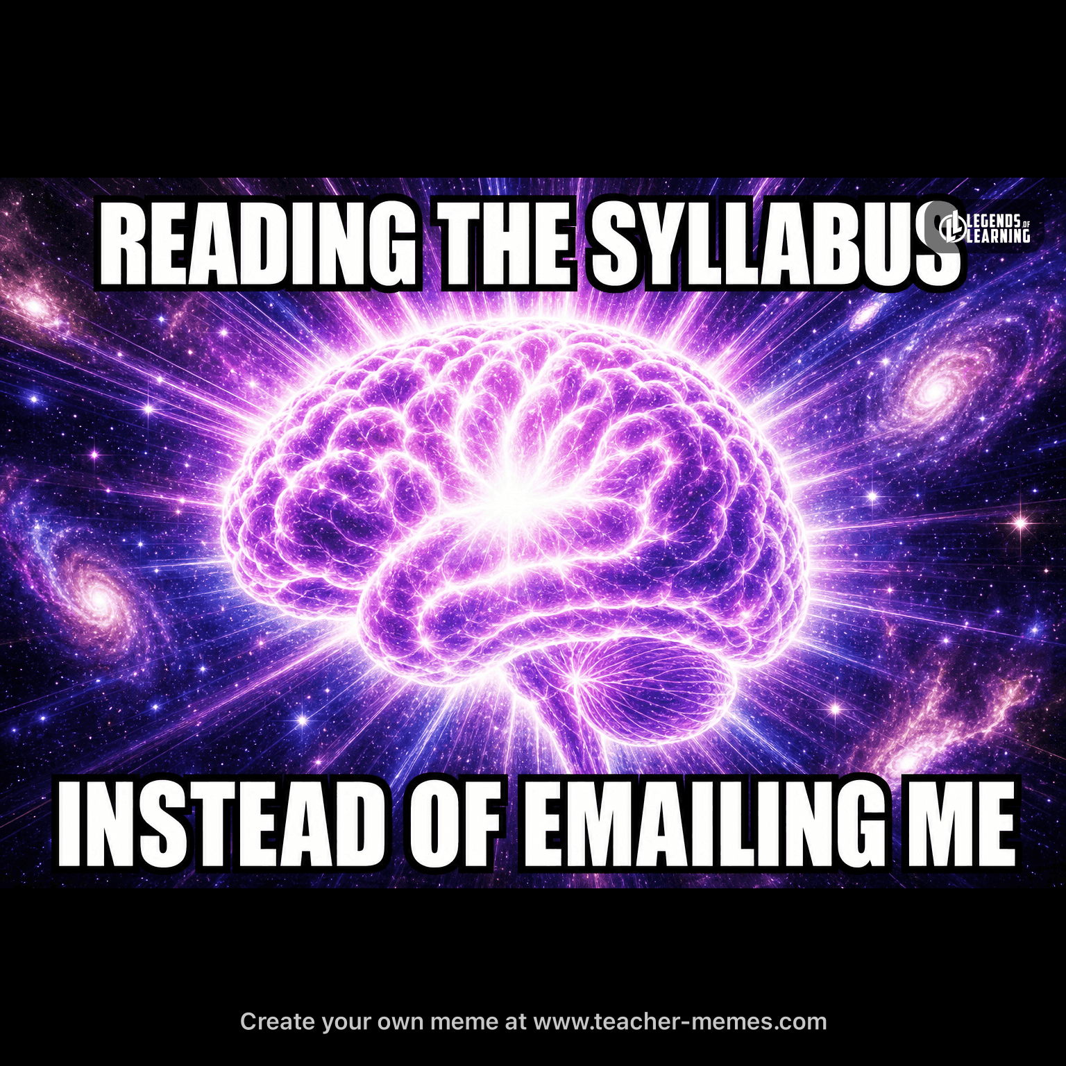 READING THE SYLLABUS / INSTEAD OF EMAILING ME
