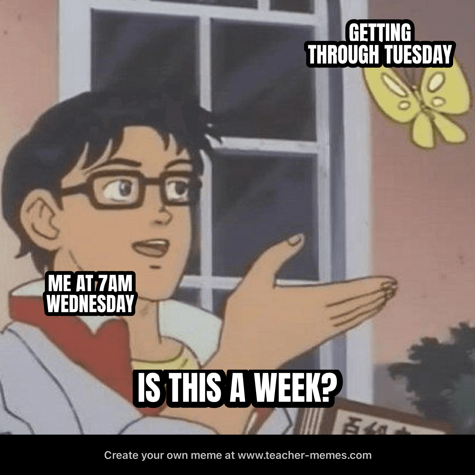 GETTING THROUGH TUESDAY / ME / IS THIS A WEEK?